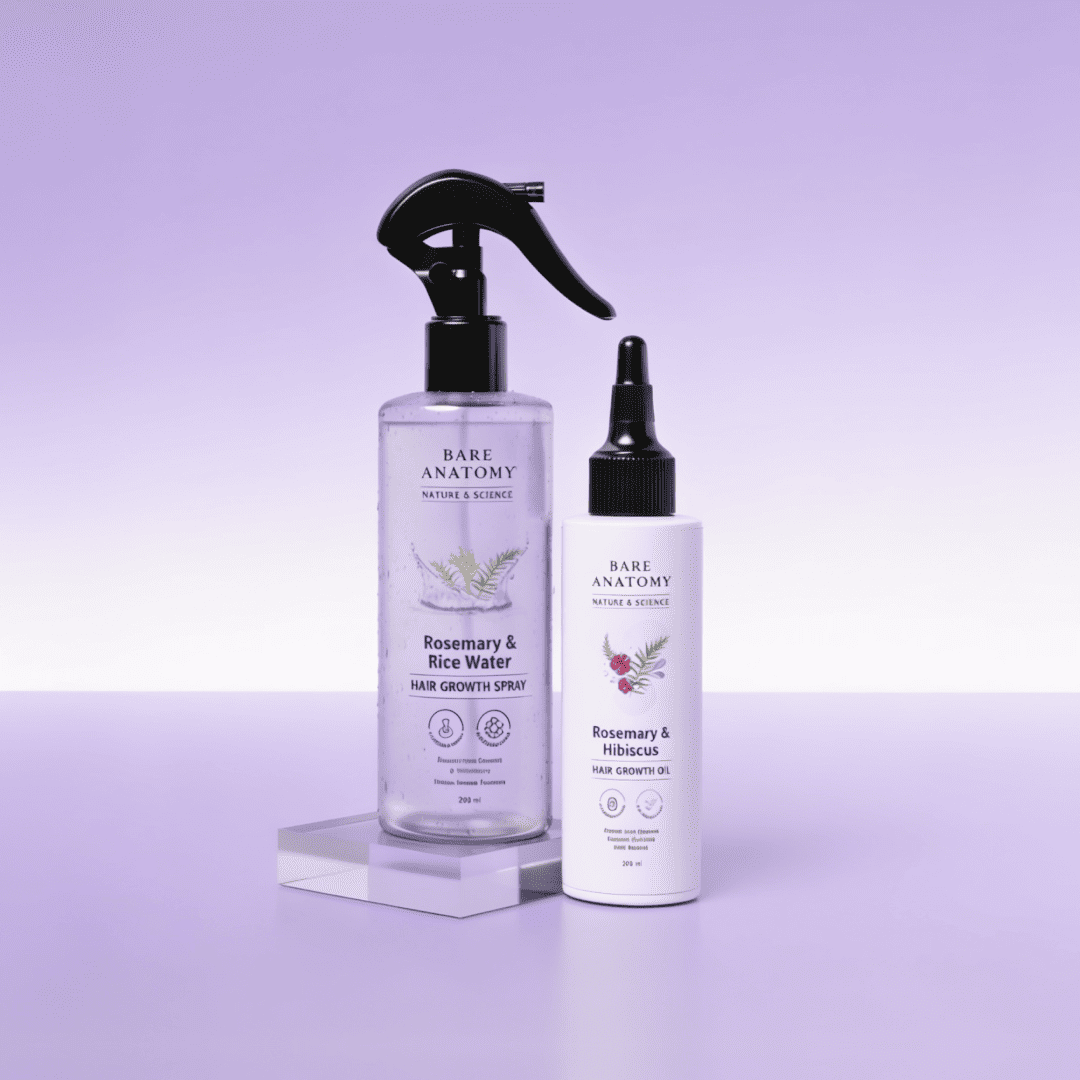 Ultimate Hair Growth Combo | Rosemary & Rice Water Spray - 200 ml & Rosemary Oil -100 ml